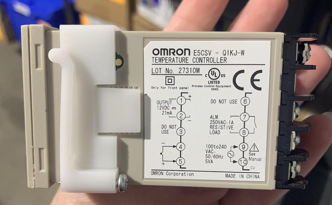 Omron Industrial Automation Temperature Meter - E5CSV-Q1KJ-W AC100-240