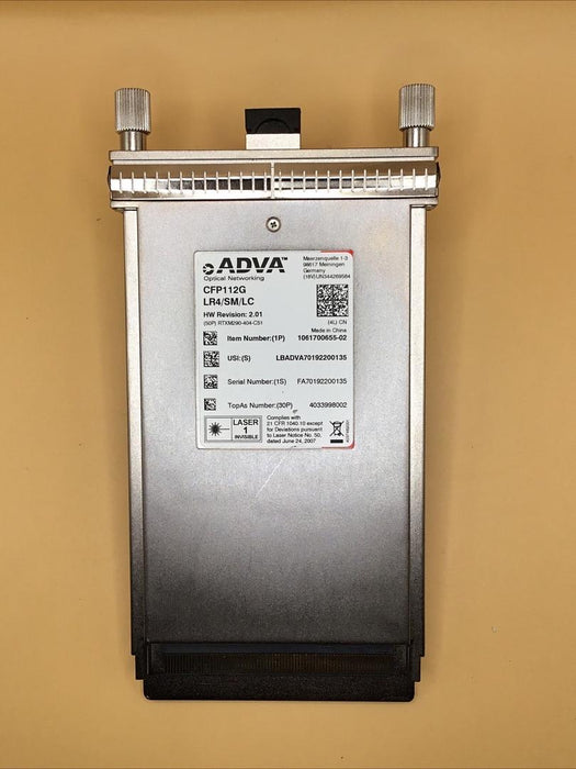 Adva, CFP112G LR4/SM/LC, 1061700655-02, CFP FOR 100GBE RTXM290-404-C51