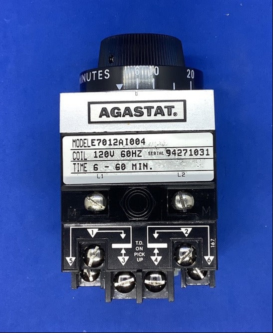 New Agastat Brand E7012AI004 120V 60HZ TIME 6-60 Mins