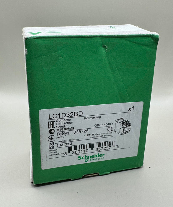 Schneider Electric LC1D32BD Contactor 24VDC 3P AC 220/440V 32A