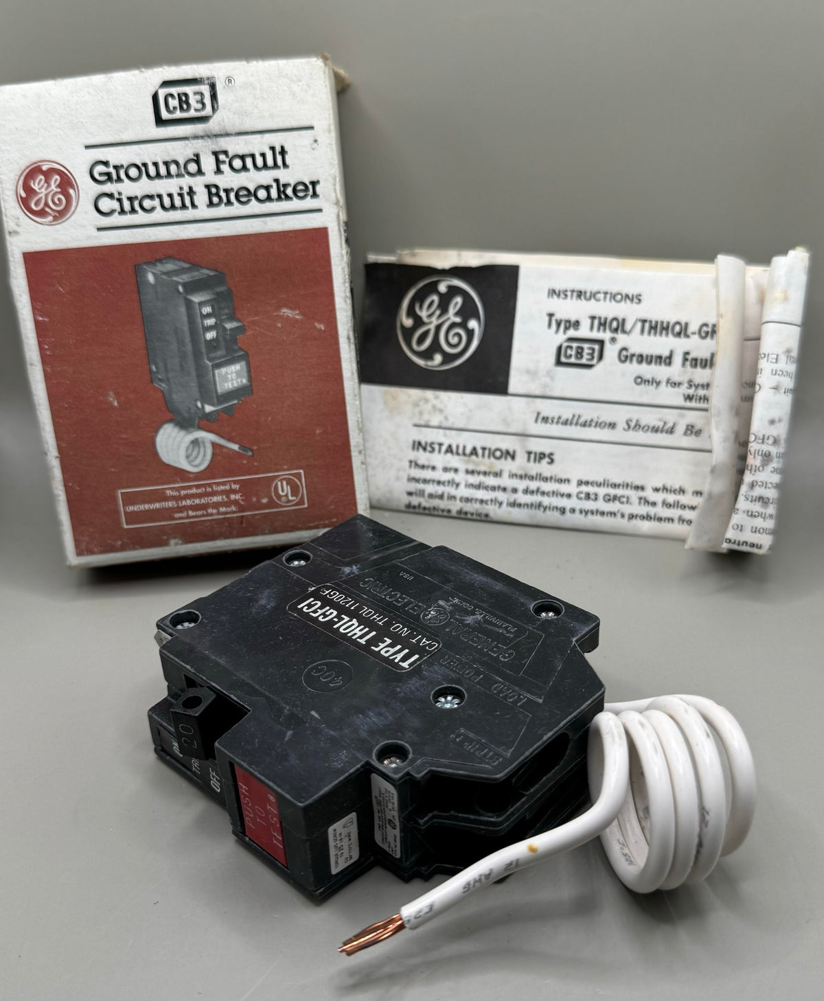 Gfecb GE THQL1120GF Ground Fault Circuit Breaker Type THQL-GFCI 20 Amp