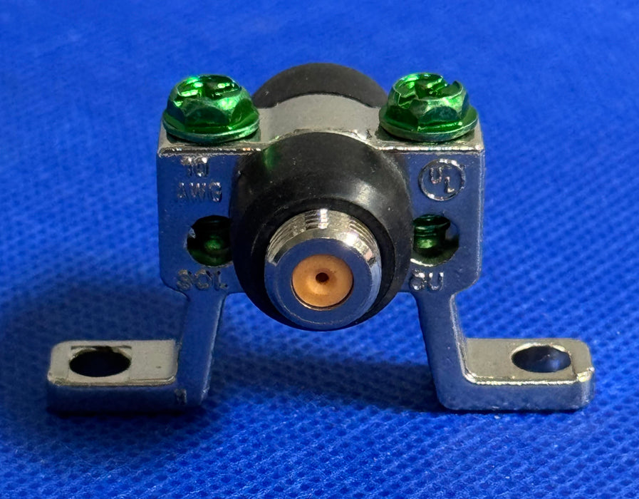 3 GHz High Frequency Ground Block - Single Port - Weather Seal Boots for Coaxial Cable, Coax F