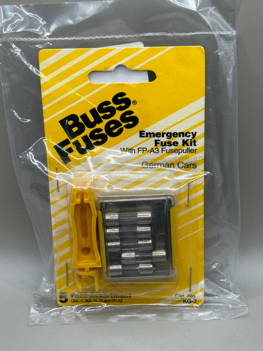 Cooper Bussmann KG-7 German car emergency fuse kit w/ FP-A3 Fuse puller