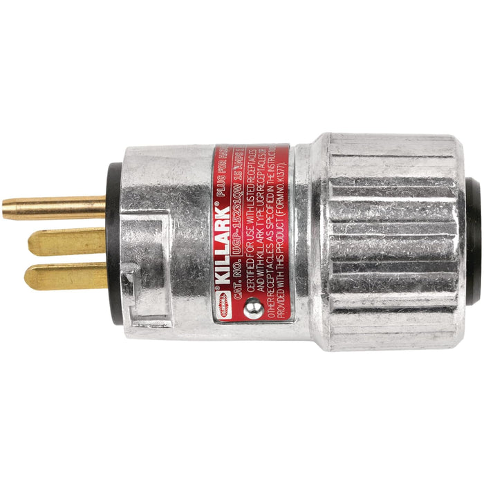 Hubbell Killark UGP-15231QW Hazerdous Explosion Proof Plug 15A 125V