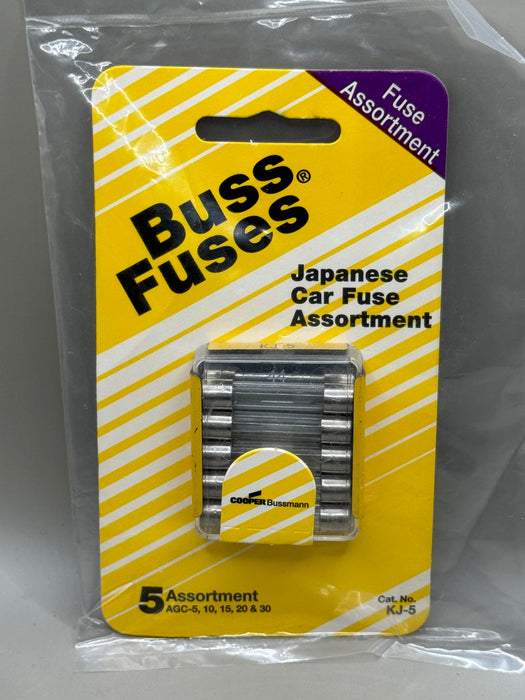 5pk Cooper Bussmann KJ-5 Japanese car fuse assortment