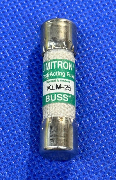 Limitron KLM-25 Fast Acting Midget Fuse, 25 AMP 500 VAC 600 VDC