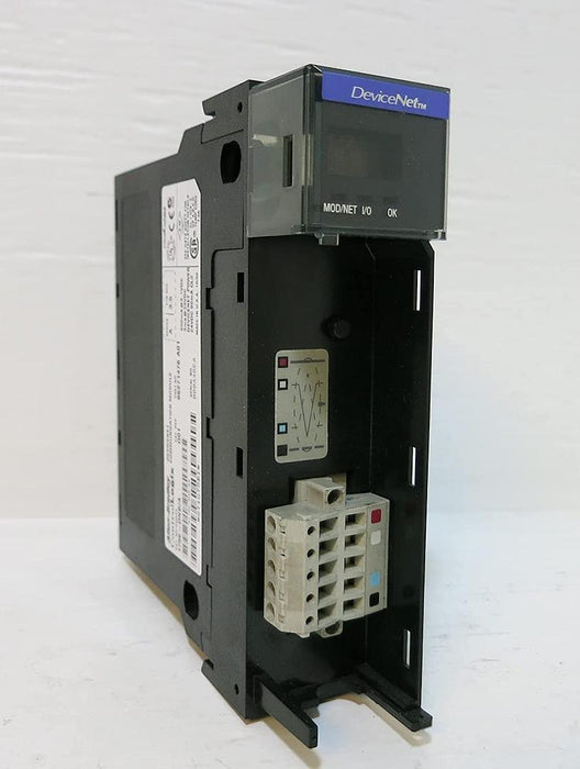 ALLEN BRADLEY 1756-DNB Bridge Scanner Module CONTROLLOGIX DEVICENET 64 Node Communication Rates 125 KBPS / 500 M MAX / 250 KBPS / 250 M MAX / 500 KBPS / 100 M MAX