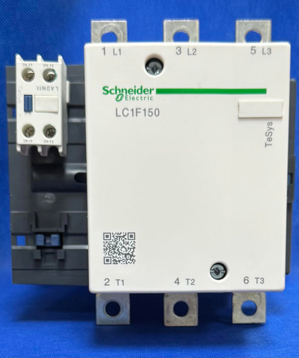 Schneider LC1F150 Contactor 3Pole 150Amp 440Vac w/ LX4FF024 Contactor Coil 24VDC