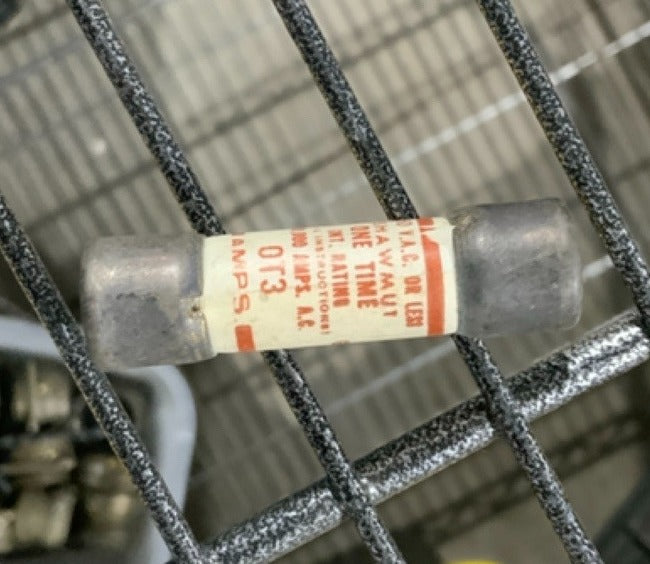 SHAWMUT OT3 ONE TIME FUSES CLASS K5 3 AMP 250 V