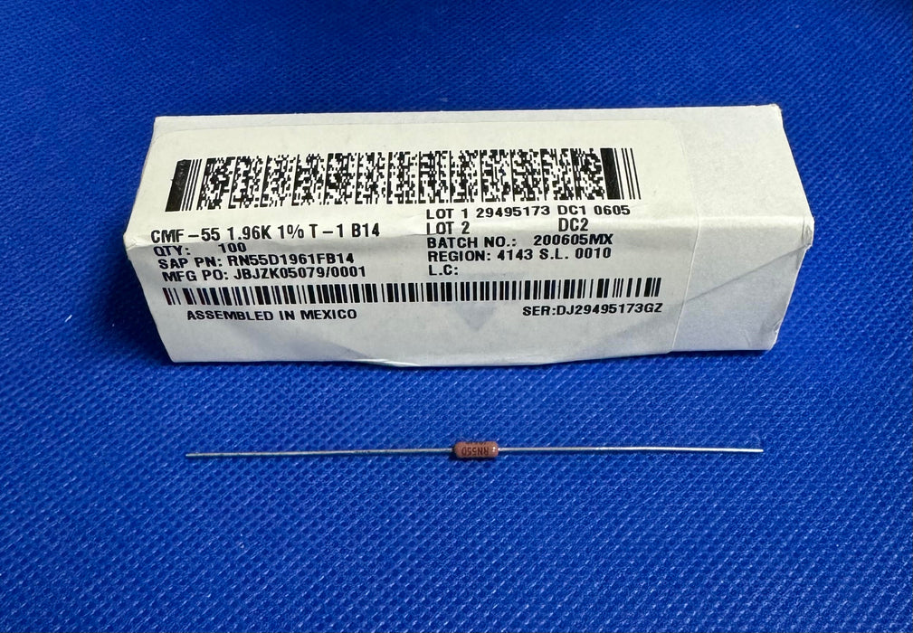 20pc Vishay RN55D1961FB14 CMF-55 1.96K 1% T—1 B14 Resistor