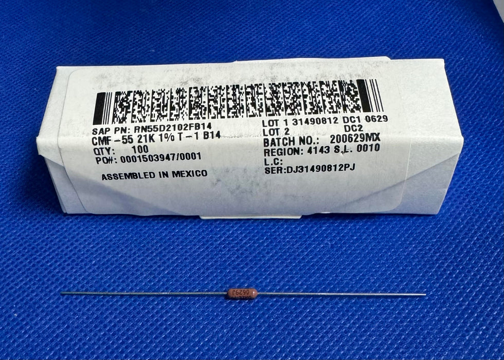 20pc Vishay RN55D2102FB14 CMF-55 21K 1% T—1 B14 Resistor