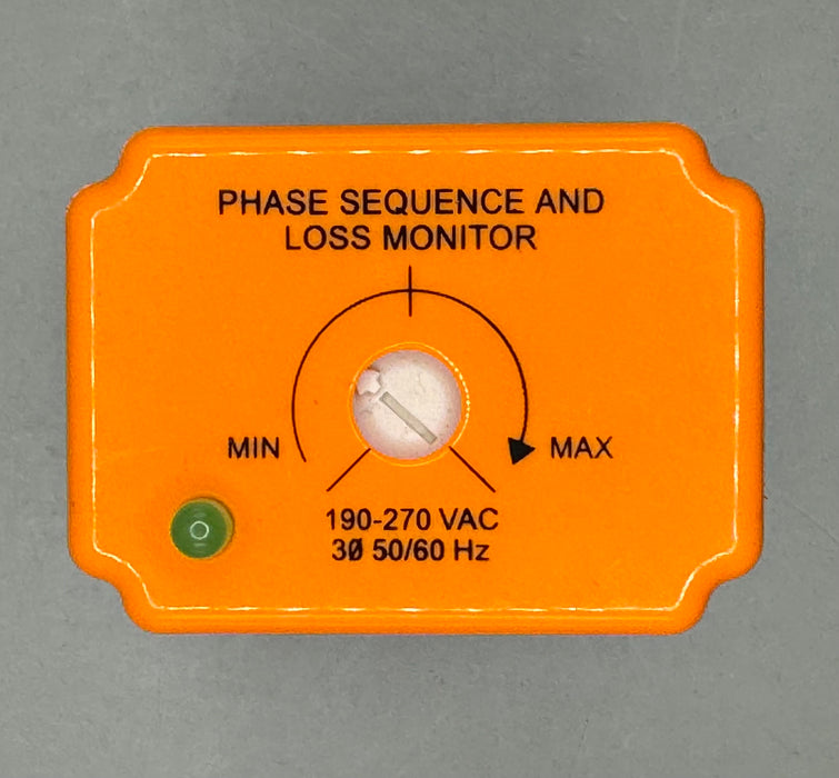 SLA230ASA PHASE MONITOR 10 AMP @240 VAC plus Custom Connector OT08-PC Relay Sock