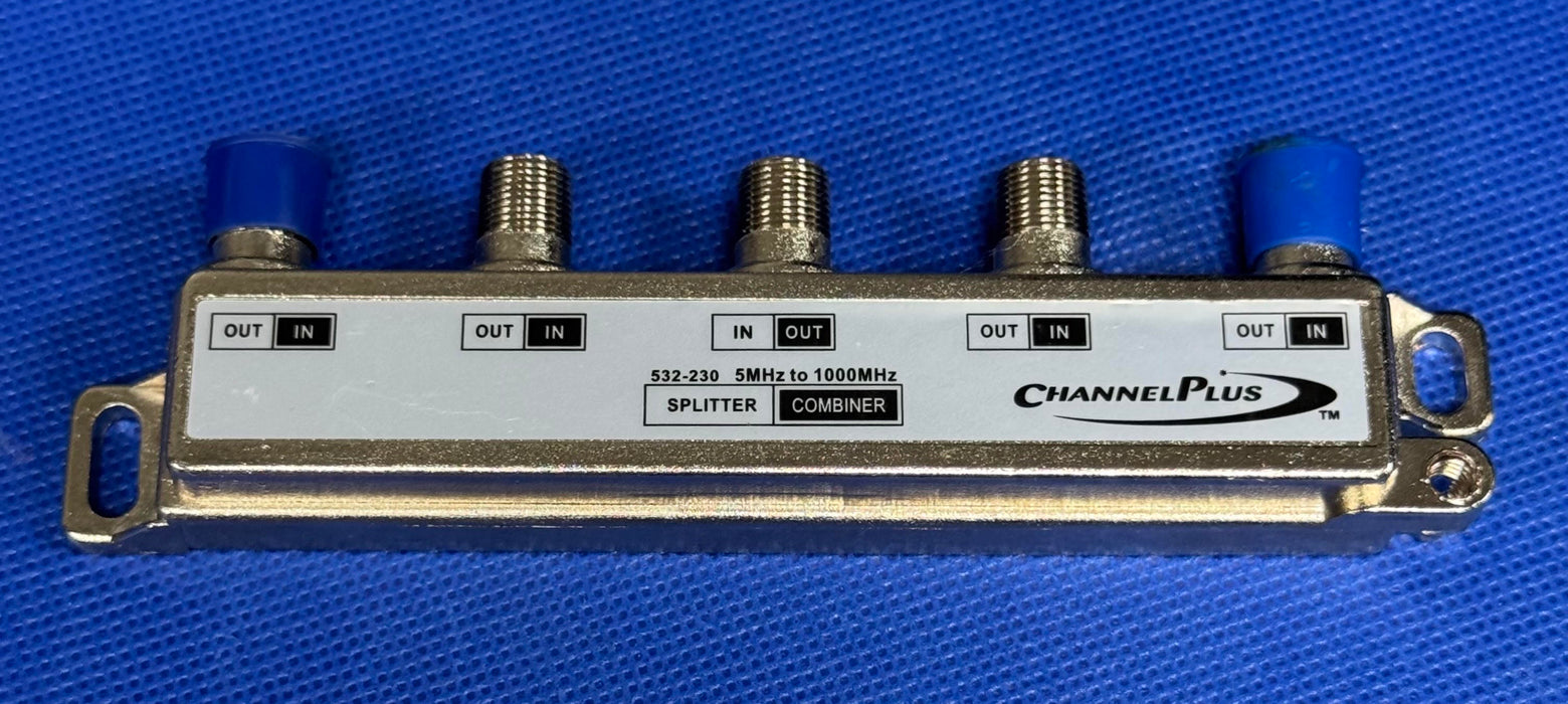 Channel Plus 532-230 5-Way Splitter/Combiner 5MHz to 1000MHz