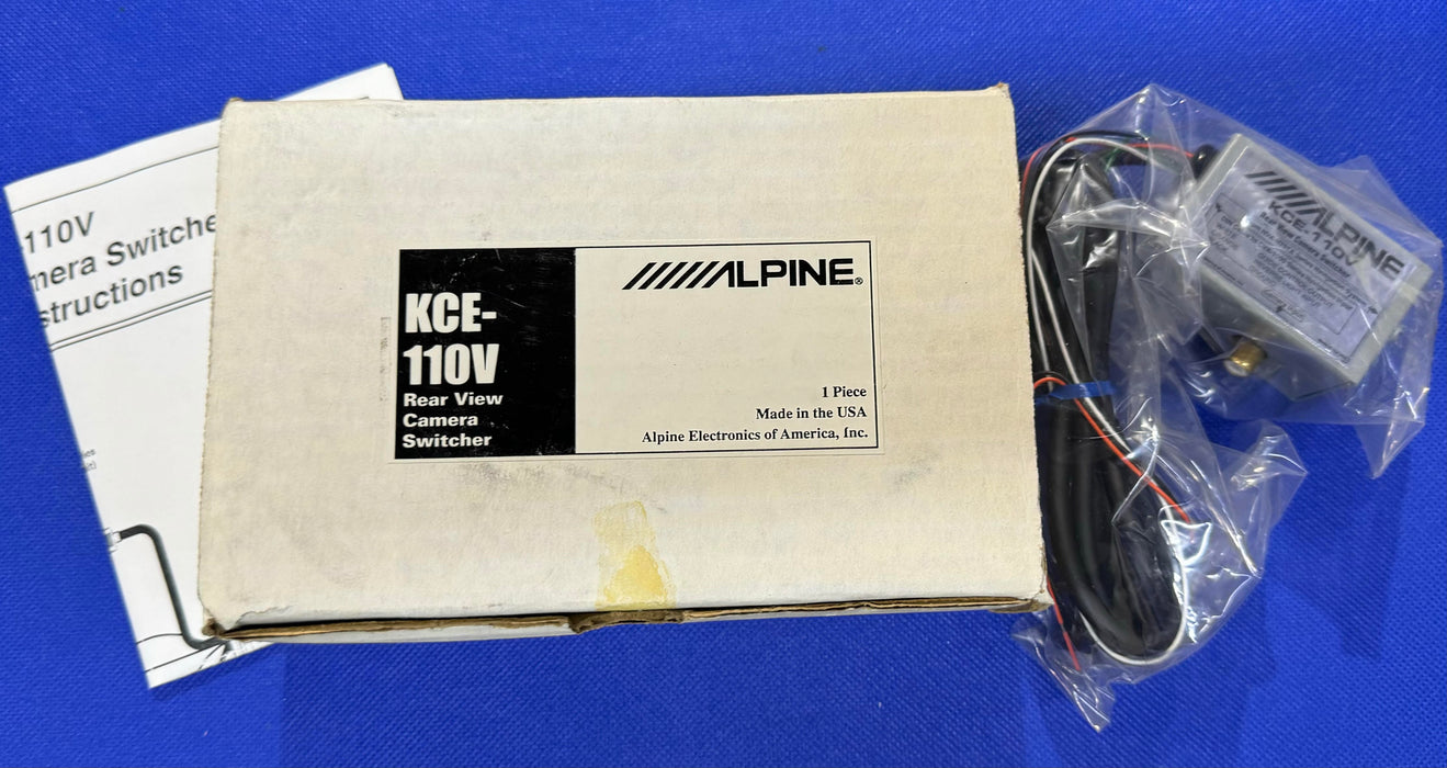 NEW ALPINE KCE-110V REAR VIEW CAMERA SWITCHER