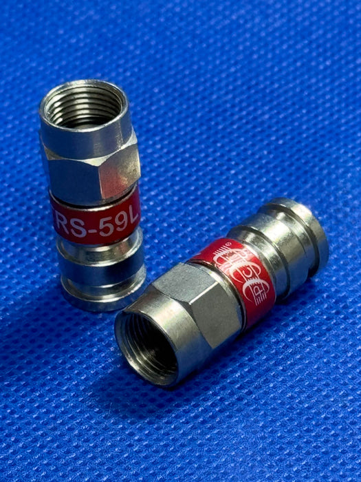 30pc RG59 Coaxial Fittings Surveillance Cable Compression Connector PCT TRS59L