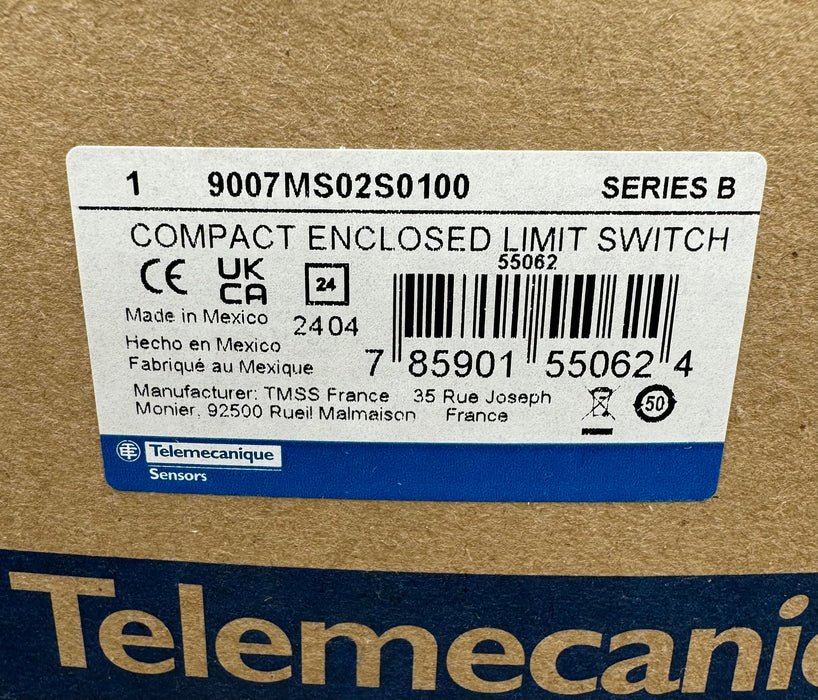 Telemecanique 9007MS02S0100 Series B Compact Enclosed Limit Switch