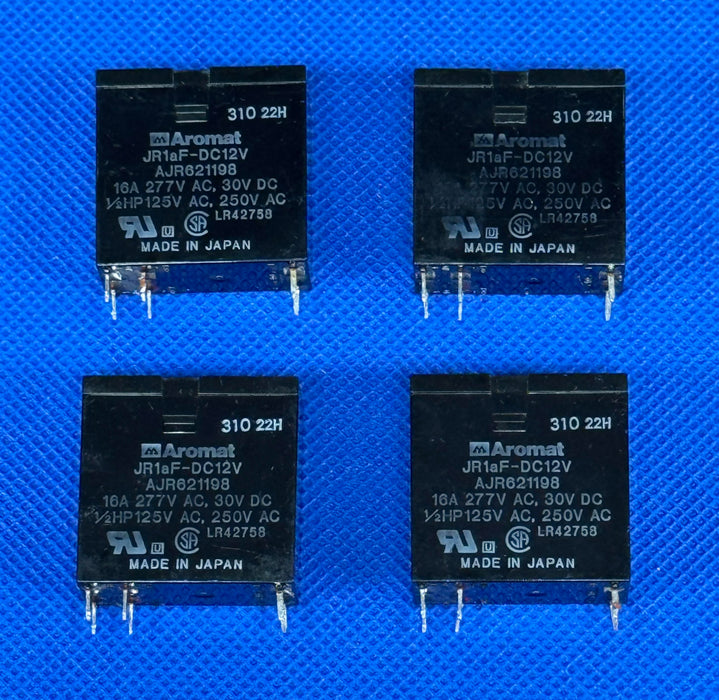 1pc Aromat (same as Panasonic) JR1AF-DC12V, General Purpose Relay SPST 16A 12V