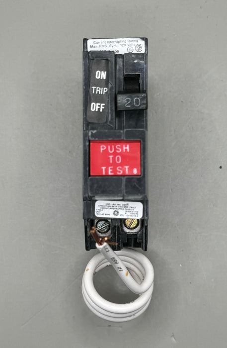 GE THQL1120GF Ground Fault Circuit Breaker Type THQL-GFCI 20 Amp