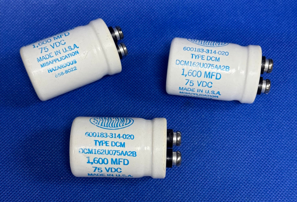 SANGAMD 600183-314-020 TIPO DCM DCM162U075AA2B CONDENSADOR DE 75 VCC Y 1600 MFD