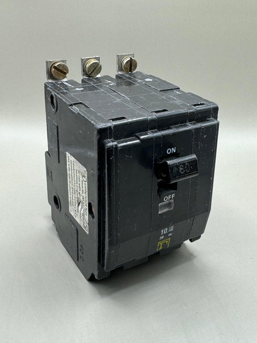 Square D QOB360 Circuit Breaker 3 pole 60 Amp 240 volt QOB Bolt on