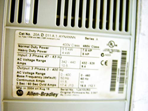 Variador de CA PowerFlex 70 de Allen-Bradley 20AD011A1AYNANNN
