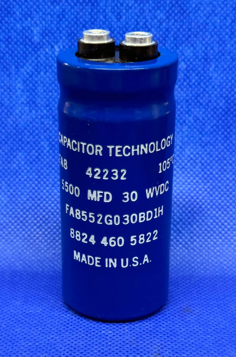 Capacitor Technology FA8 5500 MFD 30 WVDC 105° C