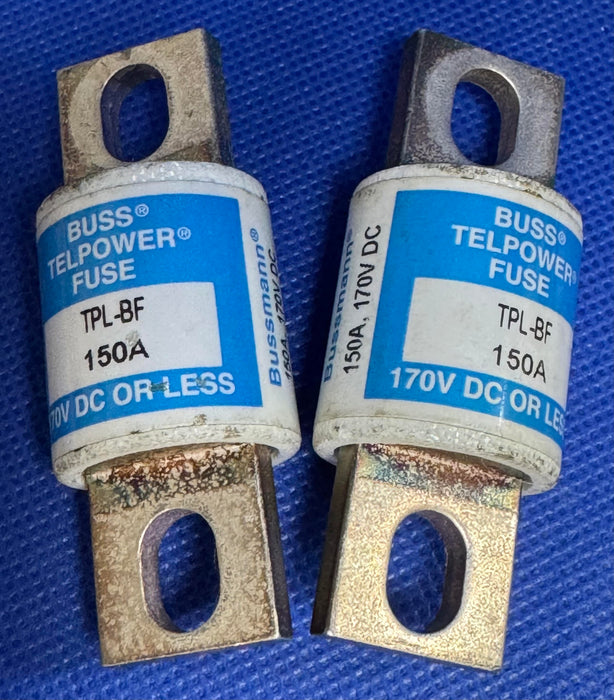 Bussmann Telpower TPL-BF 150 Amp 170 Volt DC Fuse *Lot Of 2*