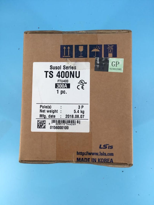 LS Industrial Susol Series TS400NU 3 Pole 300A Circuit Breaker