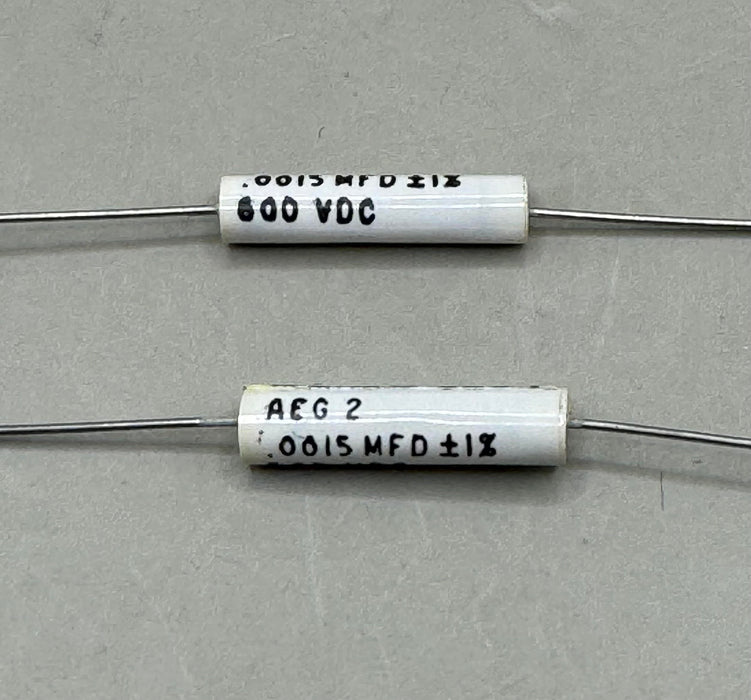 1pc ASC Metallized Polypropylene Capacitor AEG 2 600VDC .0015 MDF +/-1%