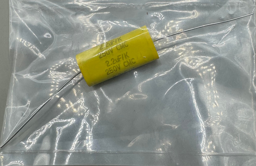 5pc 2.2uF 250V Axial Leads MKP Audio Metallized Polypropylene Film Capacitor