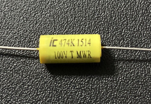 0.47 uF 100V - Axial Polyester Metallized Film - Illinois Capacitor *NOS* - EcoTech Solutions Inc.
