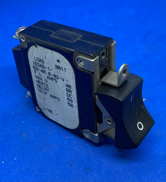 AIRPAX IEGX6-1-59-40.0-02-V 40A BREAKER W/ SWITCH