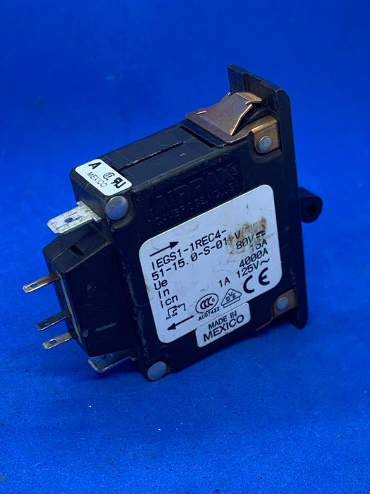 AIRPAX IEGS1-1REC4-51-15 CIRCUIT BREAKER 15A