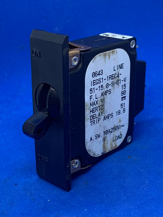 AIRPAX IEGS1-1REC4-51-15 CIRCUIT BREAKER 15A