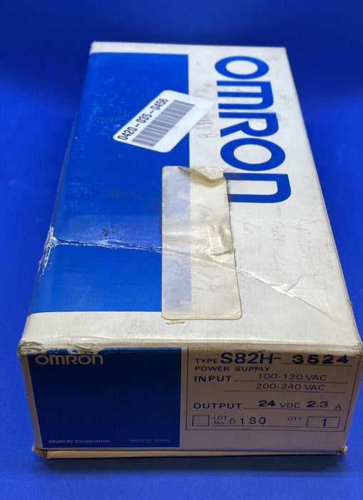 Omron S82H-3524 Power Supply 100-240VAC 24VDC 2.3A