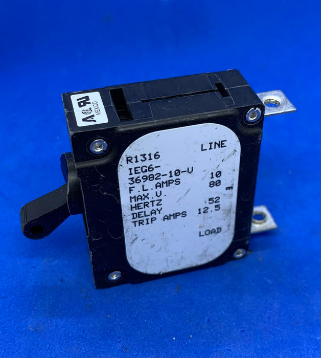 AIRPAX IEG6-36982-10-V 10A CIRCUIT BREAKER