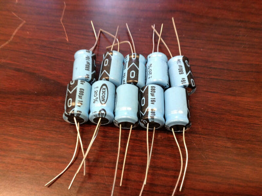 10 piece - 680uF 16V XICON Radial Capacitors -55~105°C - EcoTech Solutions Inc.