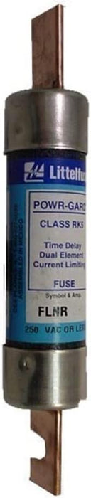 Littlelfuse FLNR-125 or FLNR125, 125 Amp (125A) 250V Fusetron Dual Element Time-Delay Current Limiting Class RK5 Fuse