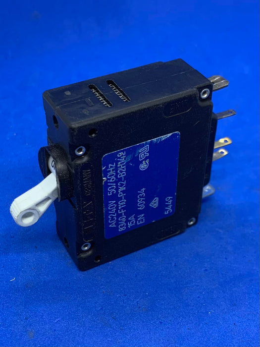 E-T-A AC240V 15A 50/60Hz BREAKER 8340-F110-P1K2-B2H142