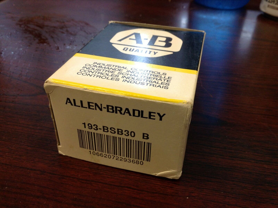 Allen-Bradley 193-BSB30 Bimetallic Overload Relay 2.0-3.0A Series B