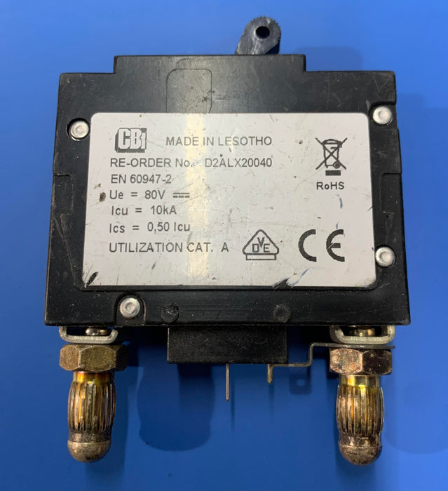 CBI D2ALX20040 10AMP CIRCUIT BREAKER