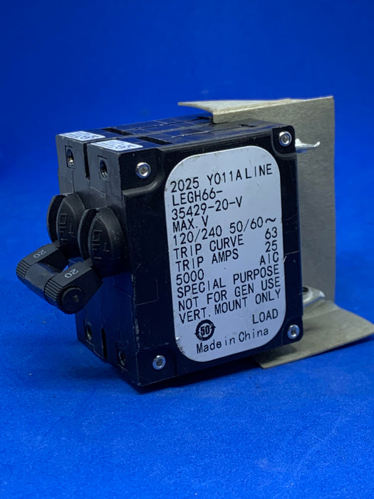 AIRPAX LEGH66-35429-20-V, 20AMP BREAKER