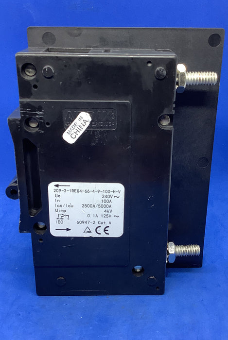 AIRPAX Circuit Breakers 209-2-1REG4-66-4-9-100-H-V 219-2-1REG4-SW-4-0-100