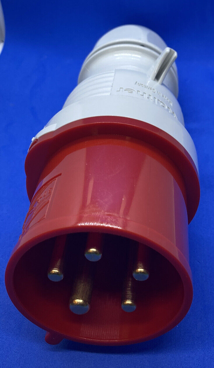 Walther Type 210 5-Pin Receptical Plug Connector (230/400V, 32A-6h, IP44, 41mm) - EcoTech Solutions Inc. 