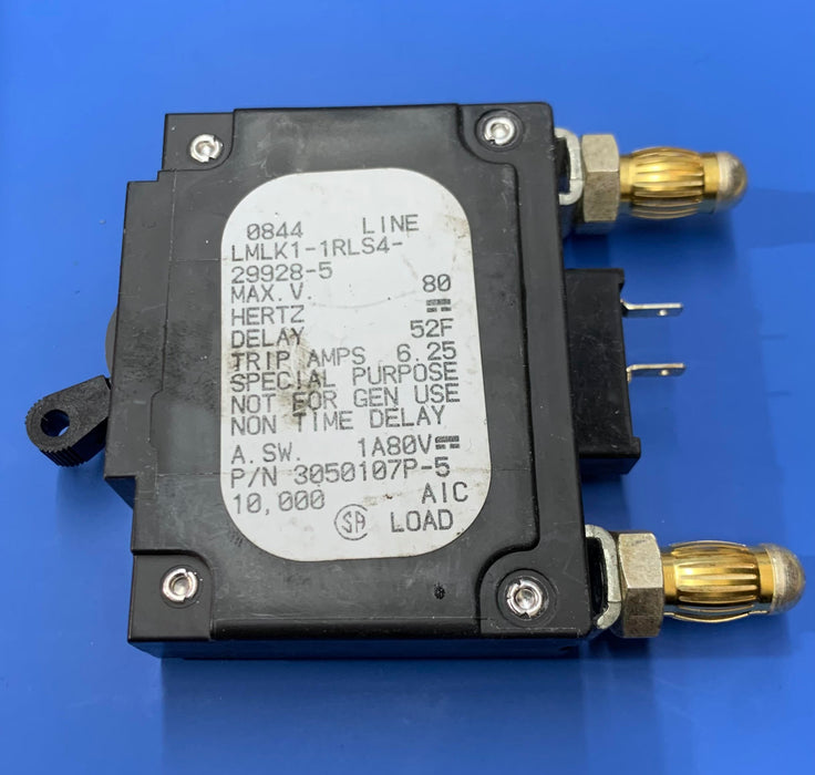 AIRPAX LMLK1-1RLS4-29928-5, 5AMP BULLET STYLE CIRCUIT BREAKER