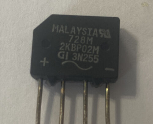 2KBP02M General Semi 2KBP02M-E4/51 Diode Rectifier Bridge Single 200V 2A 4-Pin C