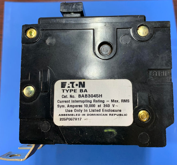 EATON CUTTLER-HAMMER BAB3045H 45AMP 3POLE CIRCUIT BREAKER