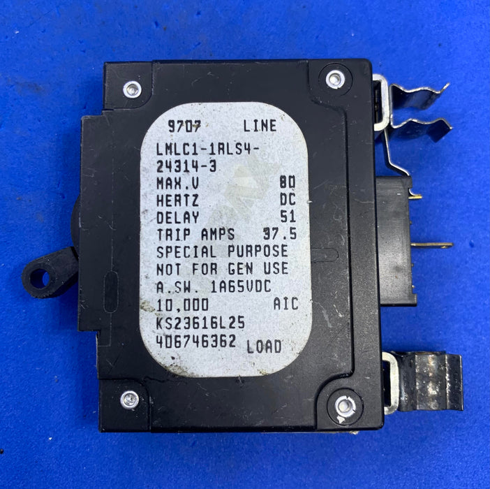 AIRPAX LMLC1-1RLS4-24314-3, 1POLE 3AMP CIRCUIT BREAKER