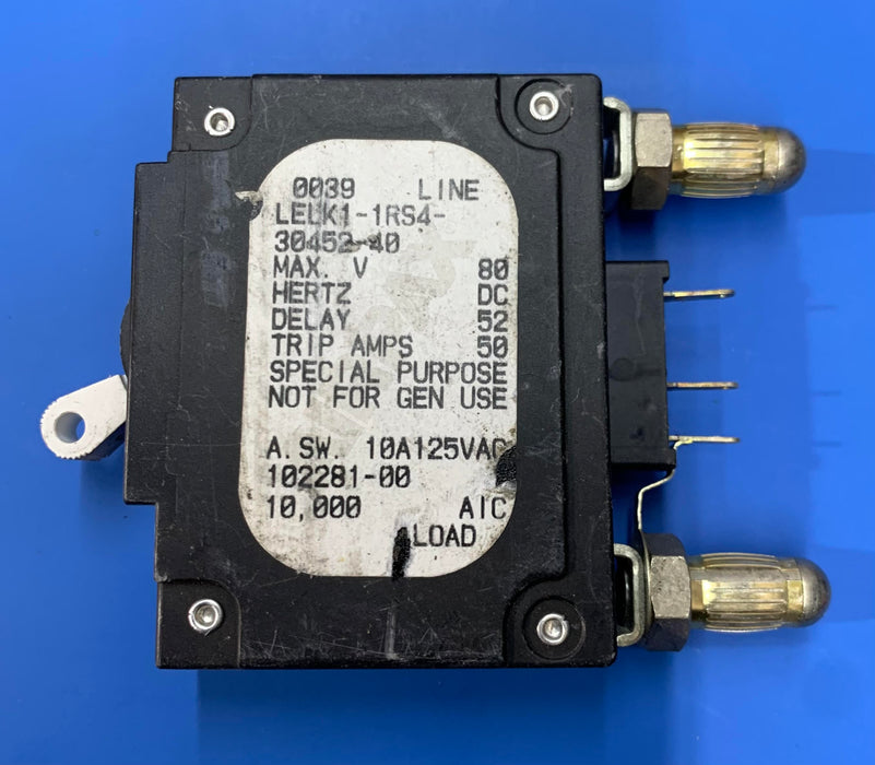AIRPAX LELK1-1RS4-30452-40, 40AMP CIRCUIT BREAKER BULLET STYLE