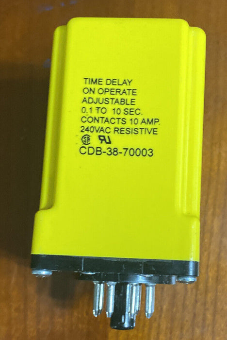 Potter & Brumfield, CDB-38-70003, Tyco 4-1393136-4 Time Delay Relay 0.1-10 sec